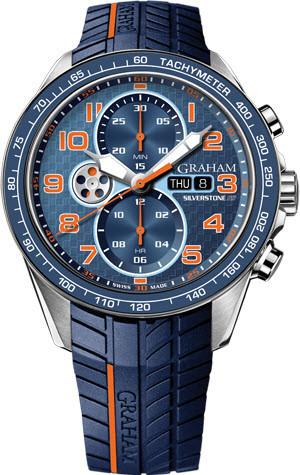 GRAHAM LONDON 2STEA.U04A.K117F Silverstone RS Racing Orange Blue replica watch